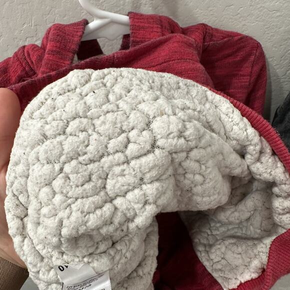 Next Red Woodland Hoodie Sweatshirt & Grey Skirt Outfit - Picture 7 of 11